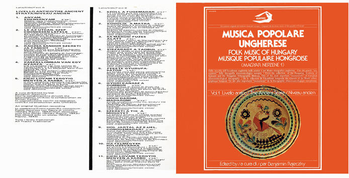 Musica popolare ungherese, vol. 1