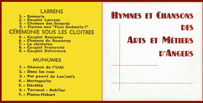 Hymnes et chansons promotion 160-164