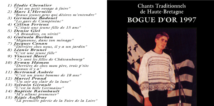Chants traditionnels de Haute-Bretagne, Bogue d'or 1997