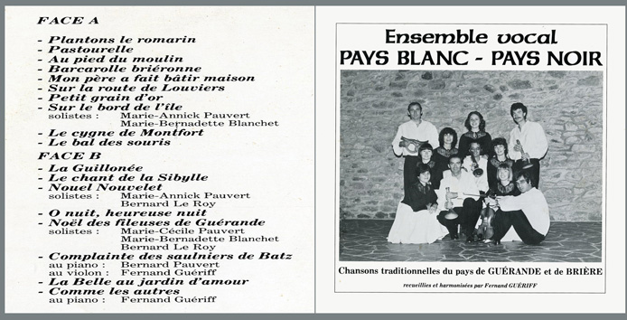 Chansons traditionnelles du pays de Guérande et de Brière