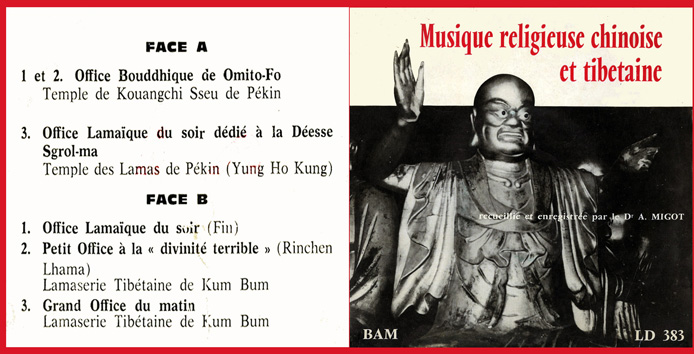 Musique religieuse chinoise et tibétaine