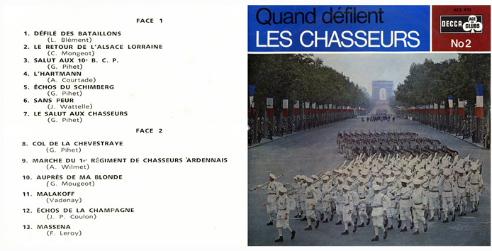 Quand défilent les chasseurs, N° 2