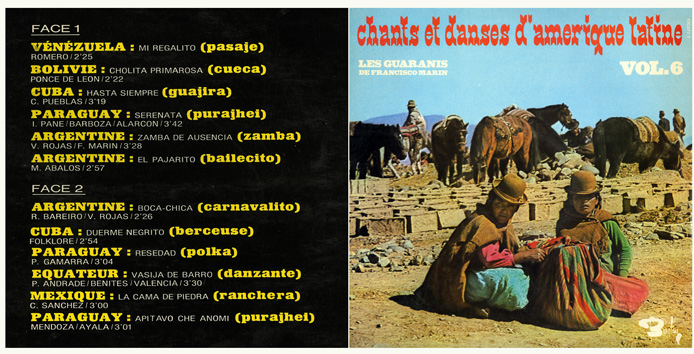 Chants et danses d'Amérique latine, vol. 6