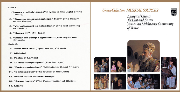 Liturgical chants for lent and easter