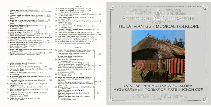 The Latvian SSR musical folklore