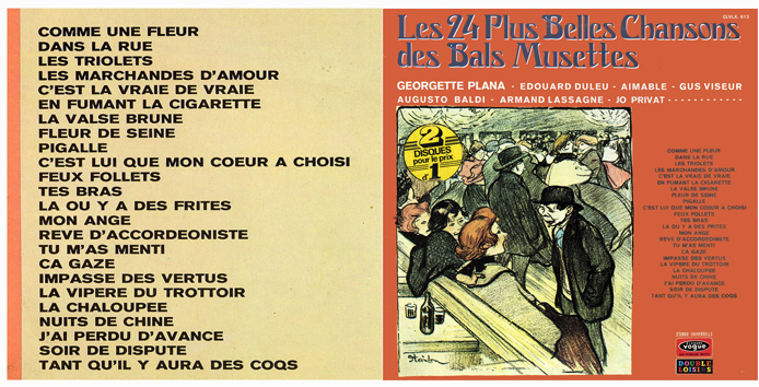 Les 24 plus belles chansons des bals musettes