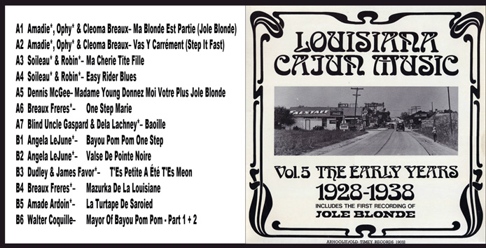Louisiana cajun music, vol. 5