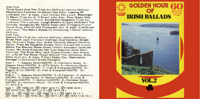 Golden hour of Irish ballads, vol. 2
