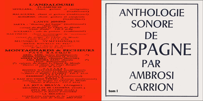 Anthologie sonore de l'Espagne, I