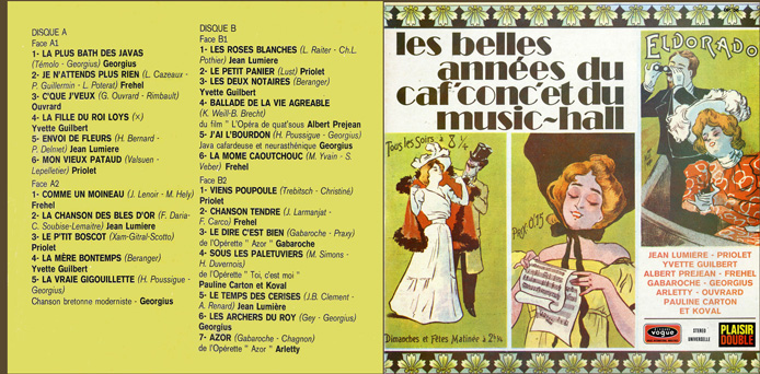 Les belles années du caf' conc' et du music-hall