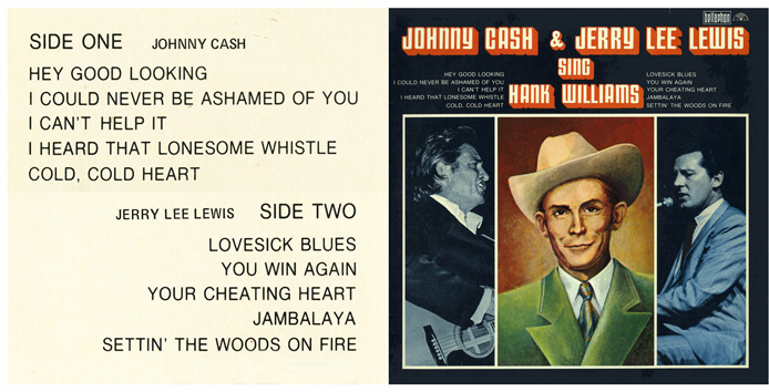 Johnny Cash and Jerry Lee Lewis sing Hank Williams