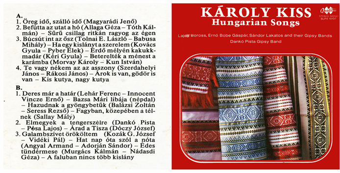 Karoly Kiss - Hungarian songs