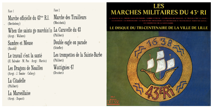 Les marches militaires du 43e RI