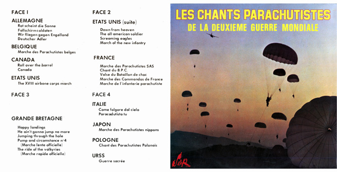 Les chants parachutistes de la deuxième guerre mondiale