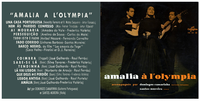 Amalia Rodrigues à l'Olympia