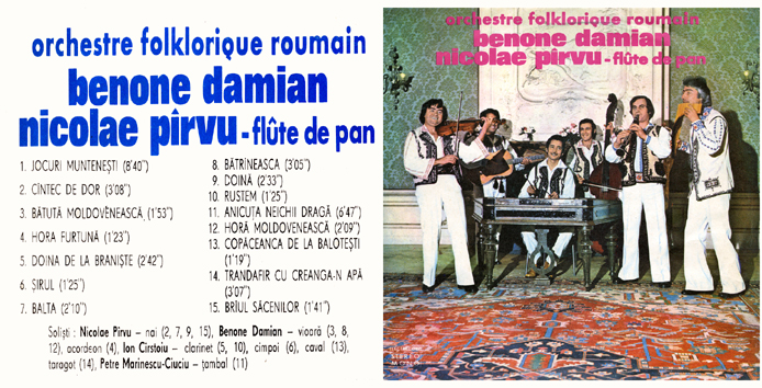 Orchestre folklorique roumain - Benone Damian, Nicolae Pirvu