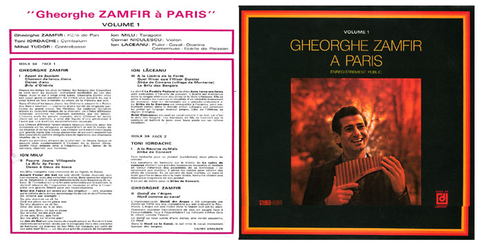 Gheorghe Zamfir à Paris, volume 1