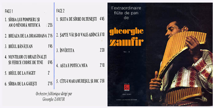 L'extraordinaire flûte de pan de Gheorghe Zamfir, vol. 3