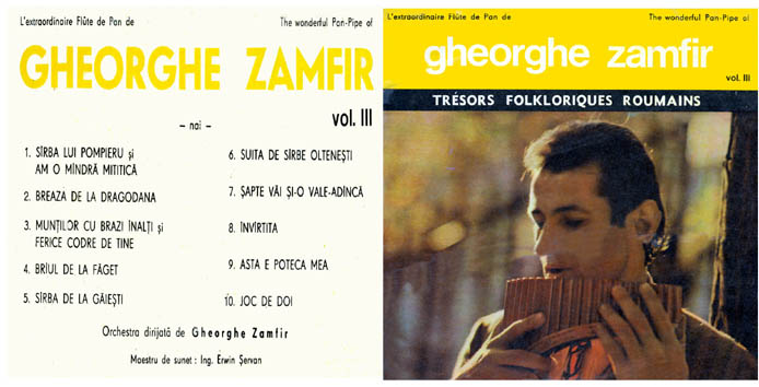 L'extraordinaire flûte de pan de Gheorghe Zamfir, vol. III
