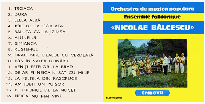 Orchestra de muzica populara - Nicolae Balcescu 