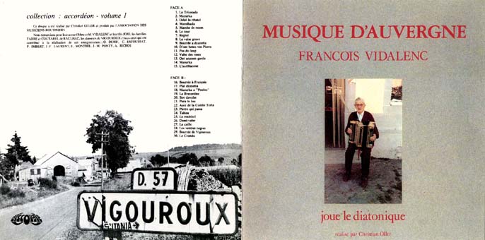 Musique d'Auvergne, François Vidalenc
