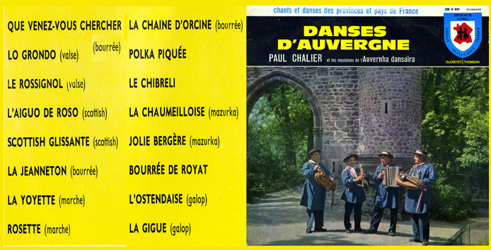 Danses d'Auvergne - Paul Chalier 