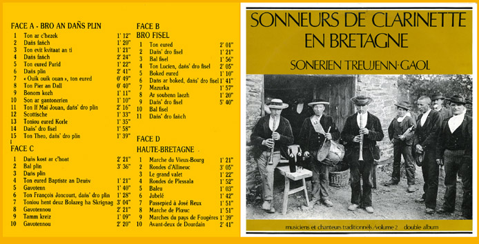 Sonneurs de clarinette en Bretagne