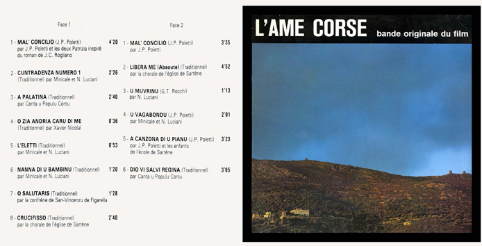 L'âme corse - Bande originale du film