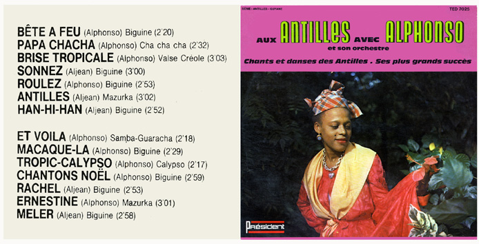 Aux Antilles avec Alphonso et son orchestre