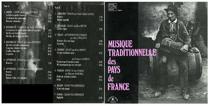 Musique traditionnelle des pays de France