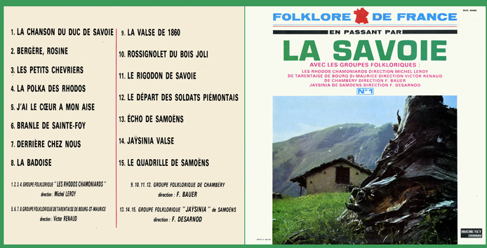 La Savoie avec les groupes folkloriques