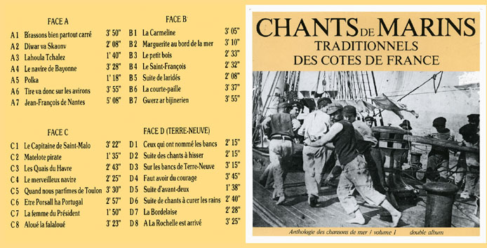 Chants de marins traditionnels des côtes de France, vol. I