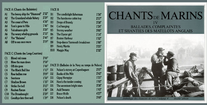 Chants de marins traditionnels des côtes de France, vol. IV