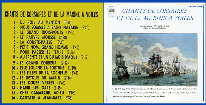 Chants de corsaires et de la marine à voiles