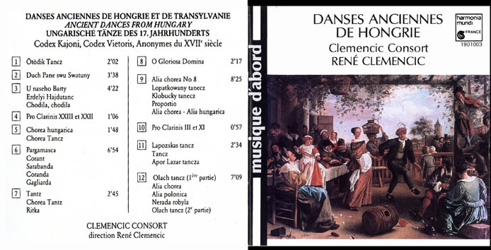 Danses anciennes de Hongrie et de Transylvanie