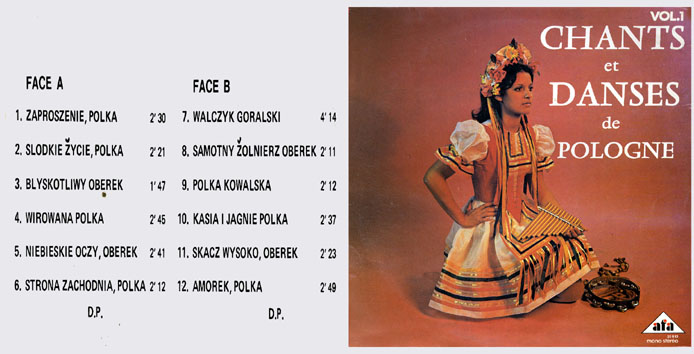 Chants et danses de Pologne, vol. 1