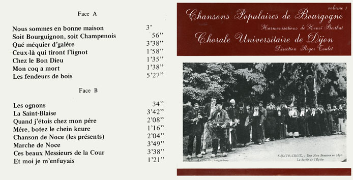 Chansons populaires de Bourgogne