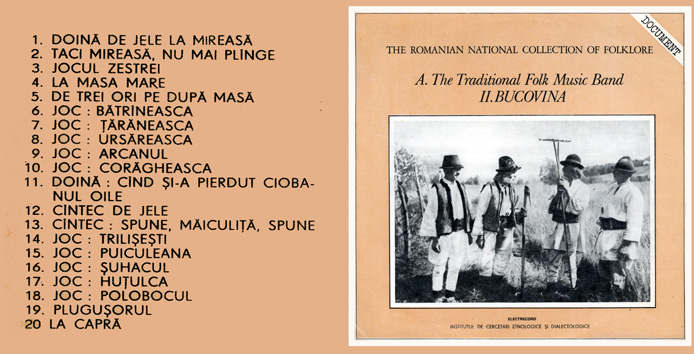 The traditionnal folk music band - II. Bucovina