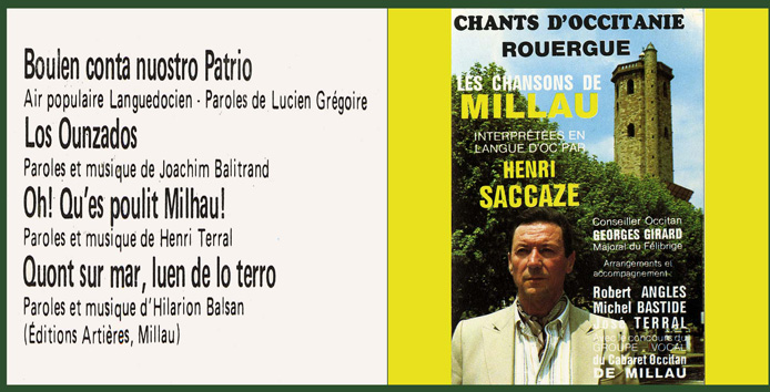 Les chansons de Millau