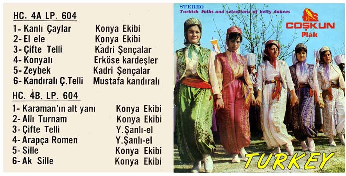 Turkish folks and selections of belly dances