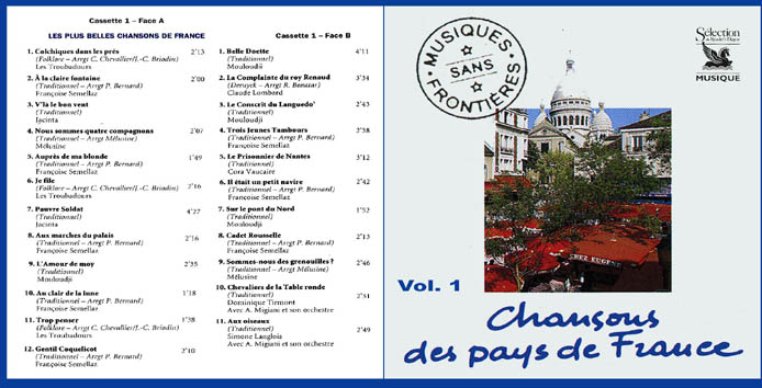 Chansons des Pays de France, 1