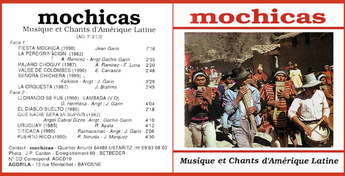 Musique et chants d'Amérique latine - Mochicas