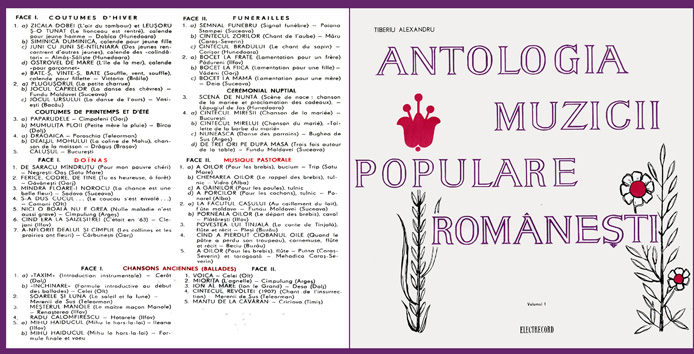 Antologia muzicii populare românesti