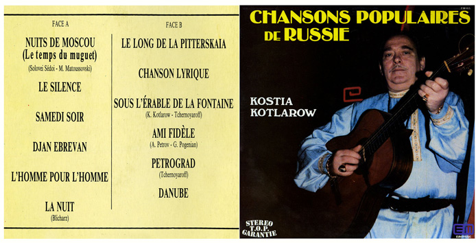 Chansons populaires de Russie - Kostia Kotlarow 
