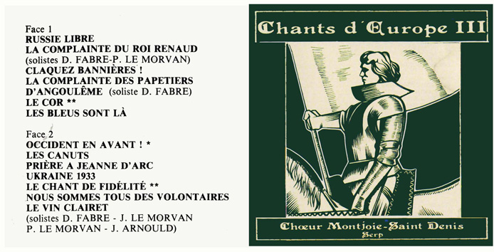 Chants d'Europe III