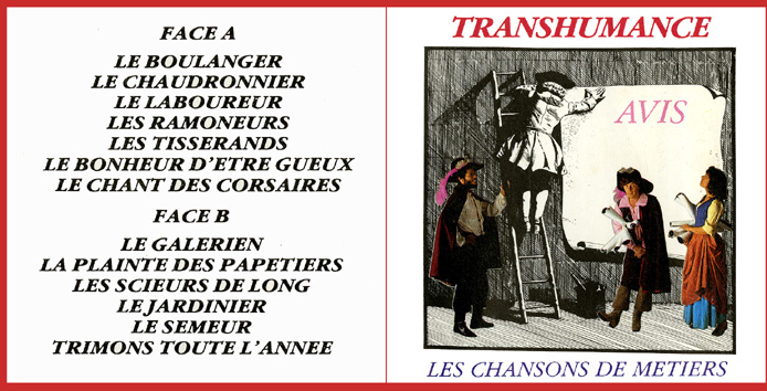 Les chansons de métiers