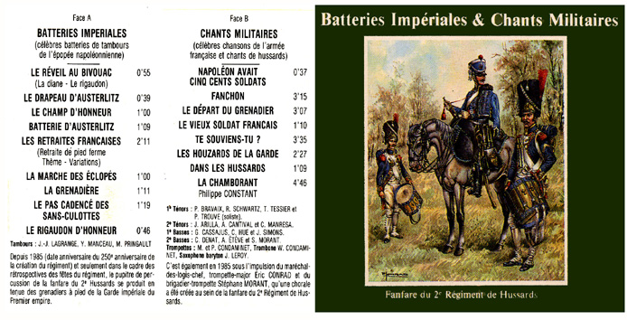 Batteries impériales et chants militaires