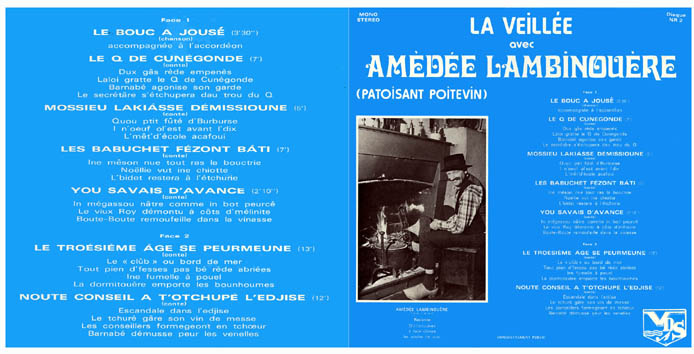 La veillée avec Amèdée Lambinouère