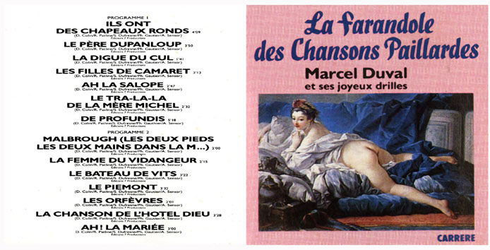 La farandole des chansons paillardes