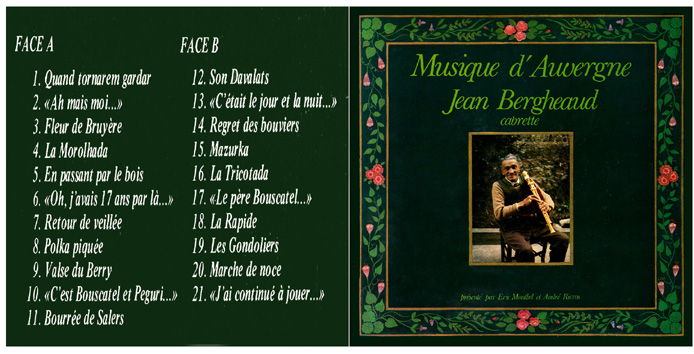 Musique d'Auvergne, Jean Bergheaud, Cabrette